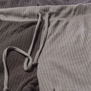 Versona Gray and Cream Wide Leg Pants